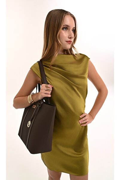 Pierre Cardin Καφέ γυναικεία τσάντα ώμου 05PO26Y3532