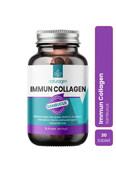 Naturagen Immun Collagen Sambucus 30 Tablet | Karamürverli | Hidrolize Kolaje...