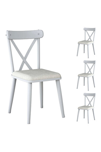 Rani Mobilya Rani JB108 Metal Sandalye Thonet Sandalye 4'lü Mutfak Yemek Masa...