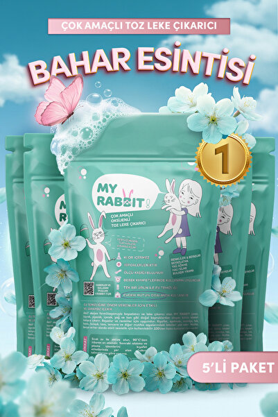 My Rabbit! Çamaşır Ve Yüzey Için Çok Amaçlı Oksijenli Toz Leke Çıkarıcı ve Be...