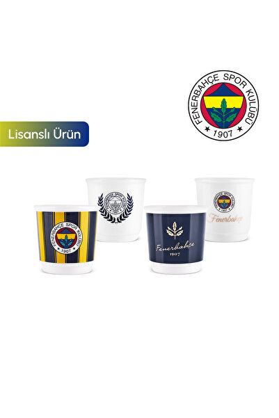 Karaca x Fenerbahçe Lisanslı 4 Kişilik Espresso Seti 90 ml