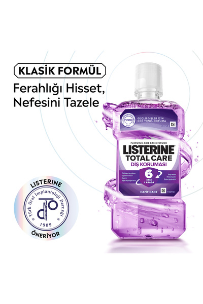 Listerine Total Care Diş Koruması Hafif Tat Ağız Bakım Suyu 250 ml