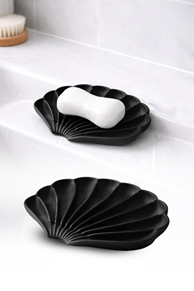 omilife Μαύρο χρώμα, αντιολισθητικό, σε σχήμα στρειδιού, σαπουνάδα από σιλικό...