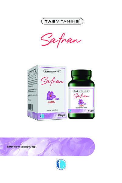 Tabvitamins Safran 50 mg 30 Kapsül