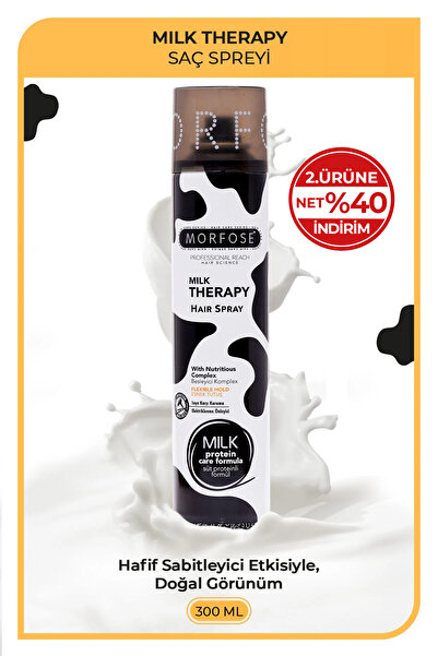 Morfose Milk Therapy Saç Spreyi 300 ml - Saça Şekil Veren Saç Bakım Spreyi