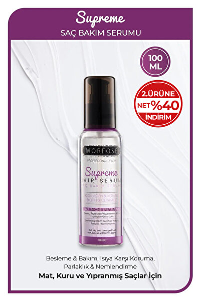 Morfose Supreme Keratin & Vegan Kolajen İçeren Saç Serumu 100 ml