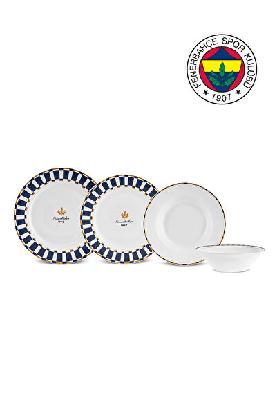 Karaca x Fenerbahçe Lisanslı Forever Bone 24 Parça 6 Kişilik Yemek Takımı