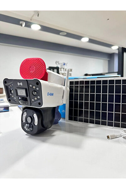 O-KAM Okam 3915 4g 6mp Dual Lens Güneş Panelli Solar Turkcell Sim Kartlı Kamera