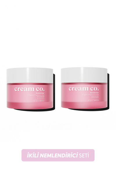 Cream Co. İkili Moisturizer Canlandırıcı Cilt Tonu Eşitleyici Aydınlatıcı Su ...