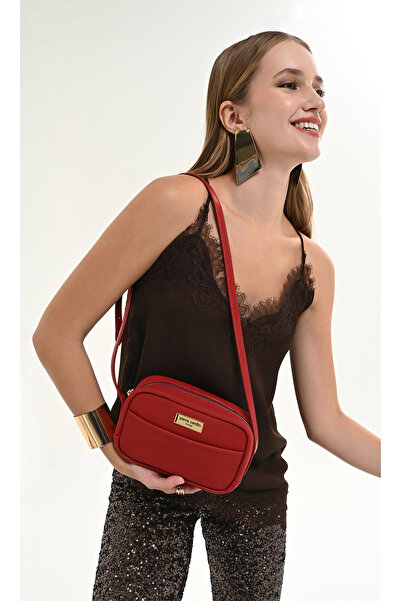 Pierre Cardin Κόκκινη γυναικεία τσάντα ώμου 05PO26Y3536