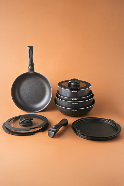 Karaca Biodiamond Easy Clip Çıkarılabilir Saplı İndüksiyon Tabanlı 12 Parça T...