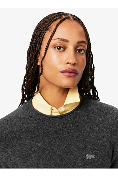 Lacoste Τρισδιάστατο πλεκτό μάλλινο πουλόβερ