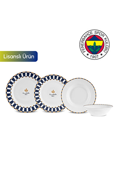 Karaca x Fenerbahçe Lisanslı Forever Bone 24 Parça 6 Kişilik Yemek Takımı