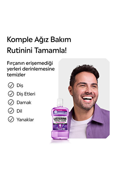 Listerine Total Care Diş Koruması Hafif Tat Ağız Bakım Suyu 250 ml