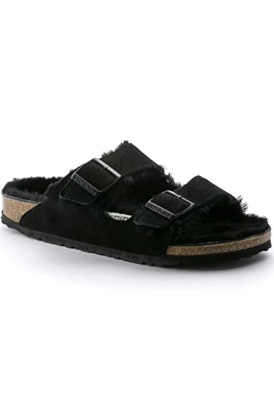 Birkenstock Arizona Shearling LEVE Czarny LAF