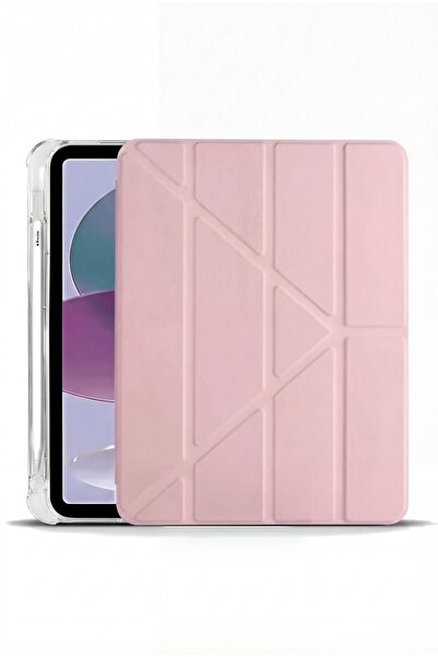 Fibaks iPad 11 A16 2025 10. Nesil 10.9 Kılıf Kalem Bölmeli Yatay ve Dikey Standlı Smart Uyku Modlu Kapak
