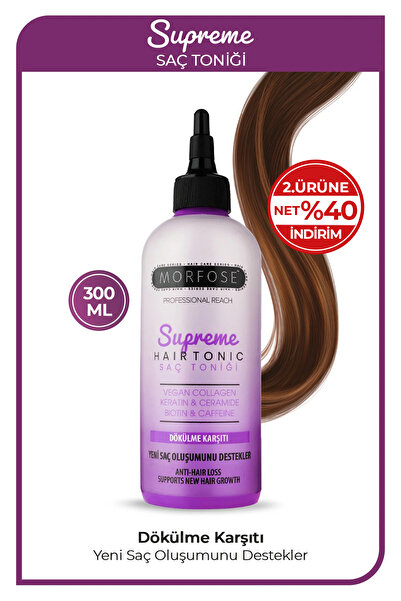 Morfose Supreme Vegan Kolajen İçeren Saç Toniği 300 ml - Dökülme Karşıtı