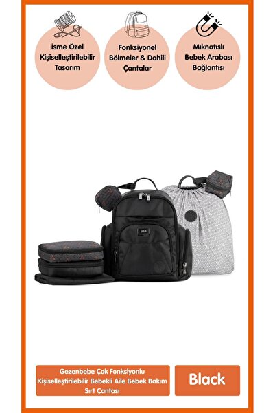 Personalized Mother & Baby Care Backpack – Multifunctional, Waterproof & Magnetic Connection