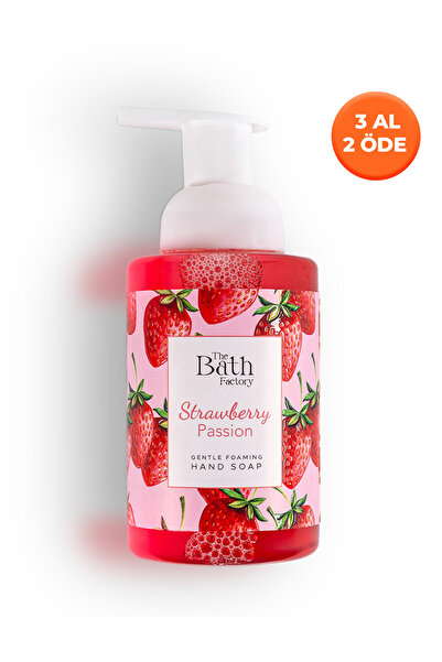 THE BATH FACTORY Nemlendirici Çilekli Köpük Sabun 300 ml