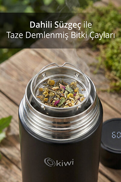 Kiwi Kt-8683 Dijital Isı Göstergeli Termos