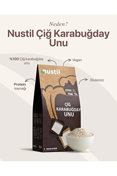 NUSTİL Glutensiz Çiğ Karabuğday Unu 300g