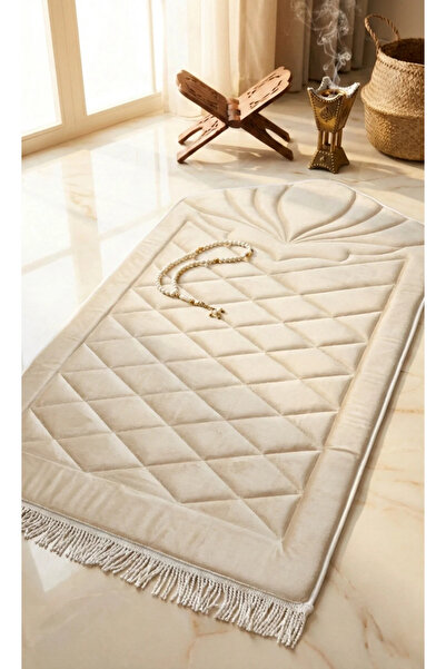 BUGİ HOME COLLECTİON Ορθοπεδικό καπιτονέ χαλάκι προσευχής με σφουγγάρι που δε...