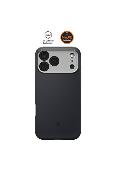 Spigen iPhone 17 Pro Max Silikon MagSafe Kılıf Nano Pop MagFit Black Sesame K...