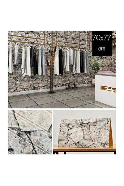 Renkli Duvarlar Kendinden Yapışkanlı Kreatif 70x38 cm Duvar Kağıdı Paneli Nw113
