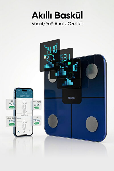 Dijital Baskül Nova Bluetooth Grandyan Vücut Analiz Tartısı