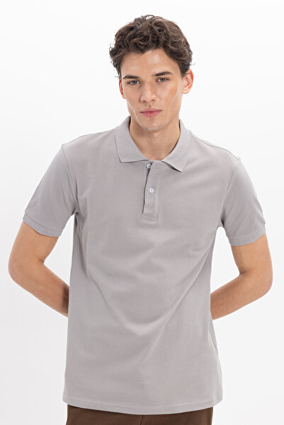 Tudors Ανδρικό μπλουζάκι με λεπτή εφαρμογή, 100% βαμβακερό, κοντομάνικο, με λ...