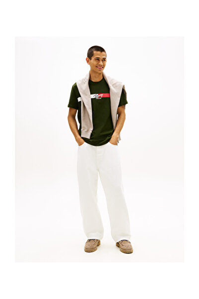 Tommy Jeans DM0DM22539 M0H XS TJM REG SIGNATURE STRIPE T EXT