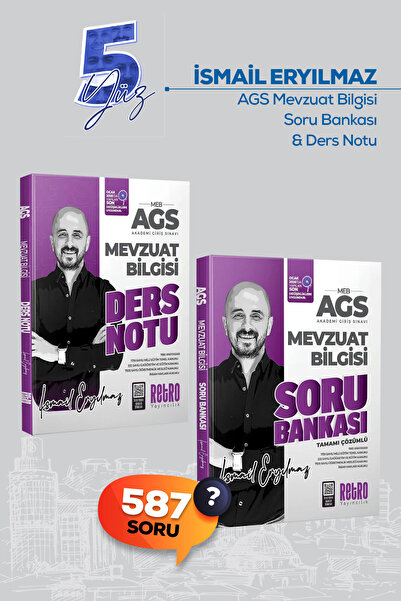 RETRO YAYINCILIK 2027 AGS Mevzuat Ders Notları + Soru Bankası Tamamı Video Çö...