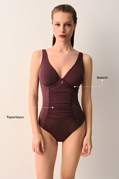 SUWEN Μαγιό με κορσέ με κάτω καλωδίωση