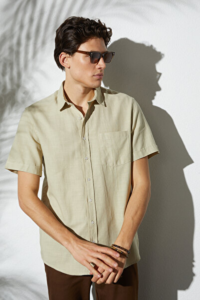 Tudors Ανδρικό πουκάμισο με κανονική εφαρμογή Classic Cut 100% βαμβακερό λινό...