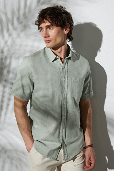 Tudors Ανδρικό πουκάμισο με κανονική εφαρμογή Classic Cut 100% βαμβακερό λινό...