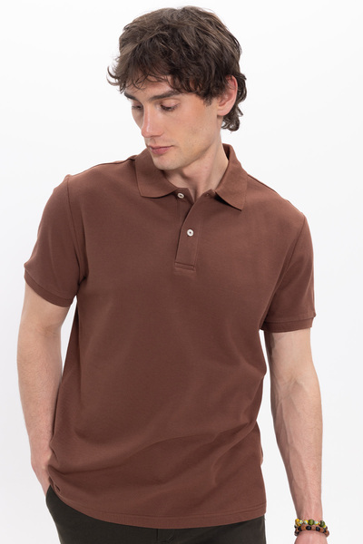 Tudors Ανδρικό μπλουζάκι με κλασική εφαρμογή 100% βαμβακερό μονόχρωμο μπλουζά...