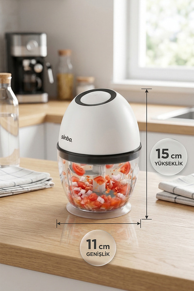 Sinbo SHB-7503 Şarjlı Kablosuz Rondo – Paslanmaz Çelik Bıçaklı