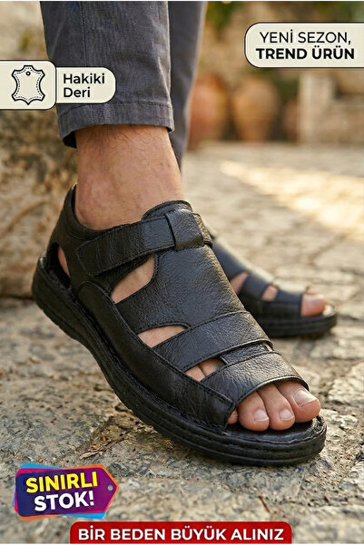 Registan Shoes HAKİKİ KALİTELİ DERİ- TOMMY VERCCETTI TERLİK - SANDALET - PARM...