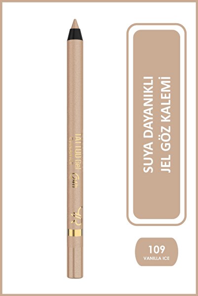 Golden Rose Tattoo Gel Eyepencil - 109 Vanilla Ice - Uzun Süre Kalıcı Gel Göz...