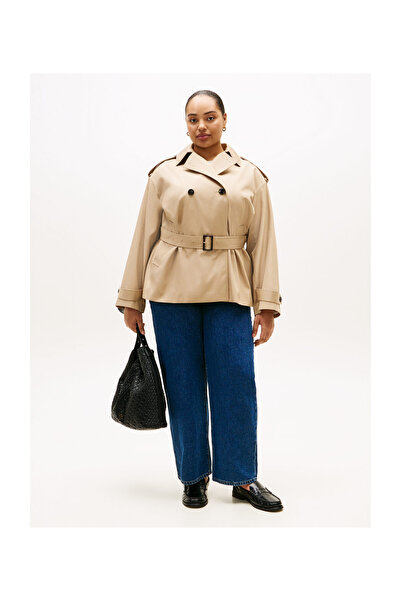 Tommy Hilfiger WW0WW50886 AEG 54 CRV ΒΑΜΒΑΚΙΝΗ ΚΟΝΤΗ ΚΑΜΙΖΑ ΤΥΠΟΥ ΚΑΜΠΑΡΝΤΙΝΑΣ