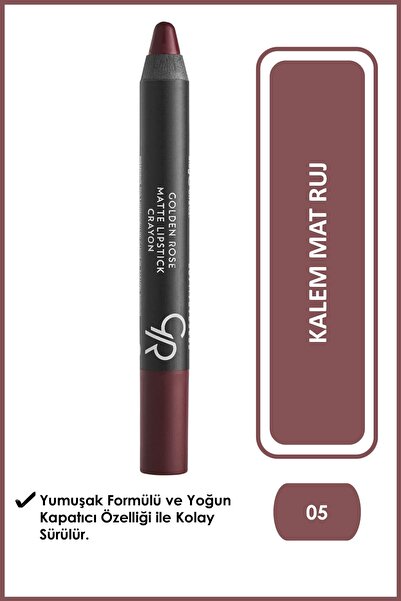 Golden Rose Matte Lipstick Crayon 05 Mat Ruj 3,5 g