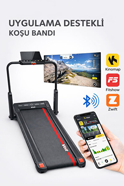 Voit Irun New Katlanabilir Koşu Bandı Brushless Motor 12 Km/s Uzaktan Kumandalı Bluetooth Destekli