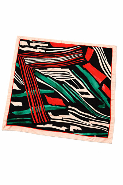 TRENDYOL SHOES Πολύχρωμο γεωμετρικό σχέδιο 70*70 Γυναικείο μαντήλι που δένει ...