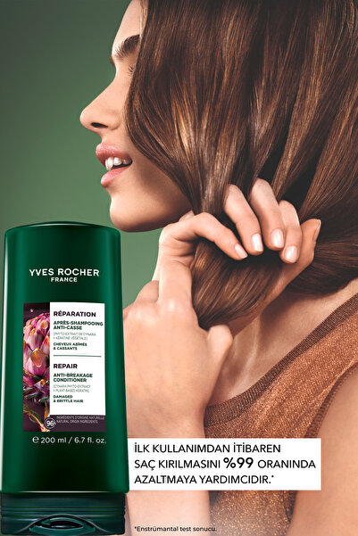 Yves Rocher Onarıcı Prebiyotik Saç Kremi - Yıpranmış Saçlar / Reparation - Vegan -200ml
