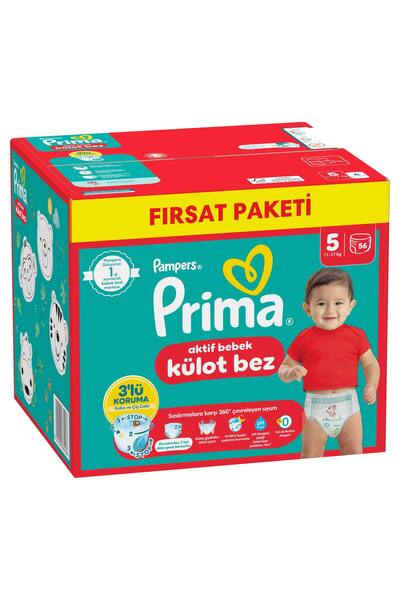Prima Külot Bez 5 Numara 56 Adet Bebek Bezi Fırsat Paketi