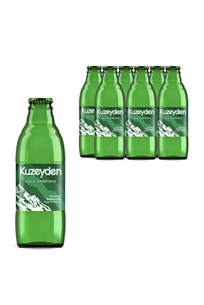 KUZEYDEN Doğal Maden Suyu | 6x200ml | 6 Adet