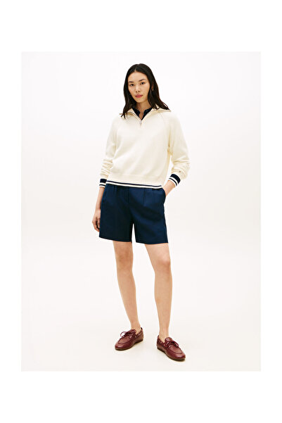 Tommy Hilfiger WW0WW48478 AEF L VARSITY RLXD 1/2 ZIP LS Πουλόβερ