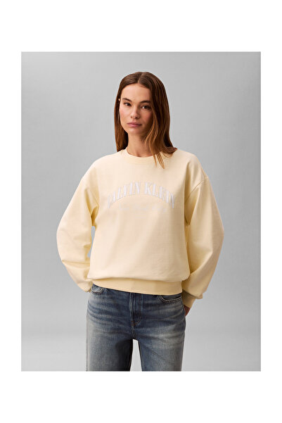 Calvin Klein Γυναικείο φούτερ με λογότυπο και γραφικά σχέδια, με λαιμόκοψη πο...