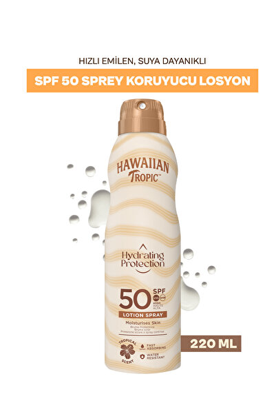 Hawaiian Tropic Glowing Protection Güneş Koruyucu Losyon Sprey- SPF50