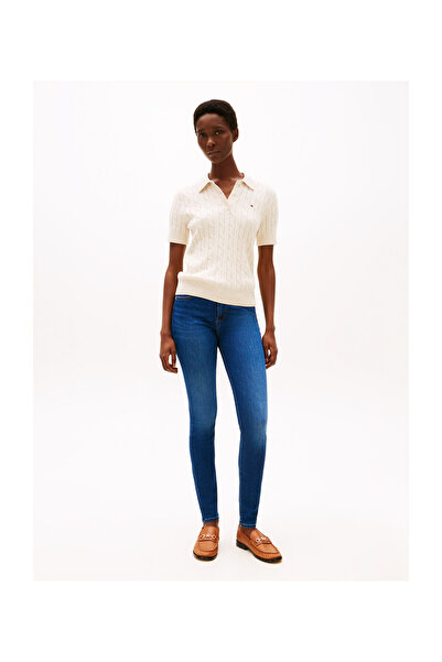 Tommy Hilfiger Γυναικείο τζιν παντελόνι COMO MID RISE SKINNY σε σκούρο μπλε